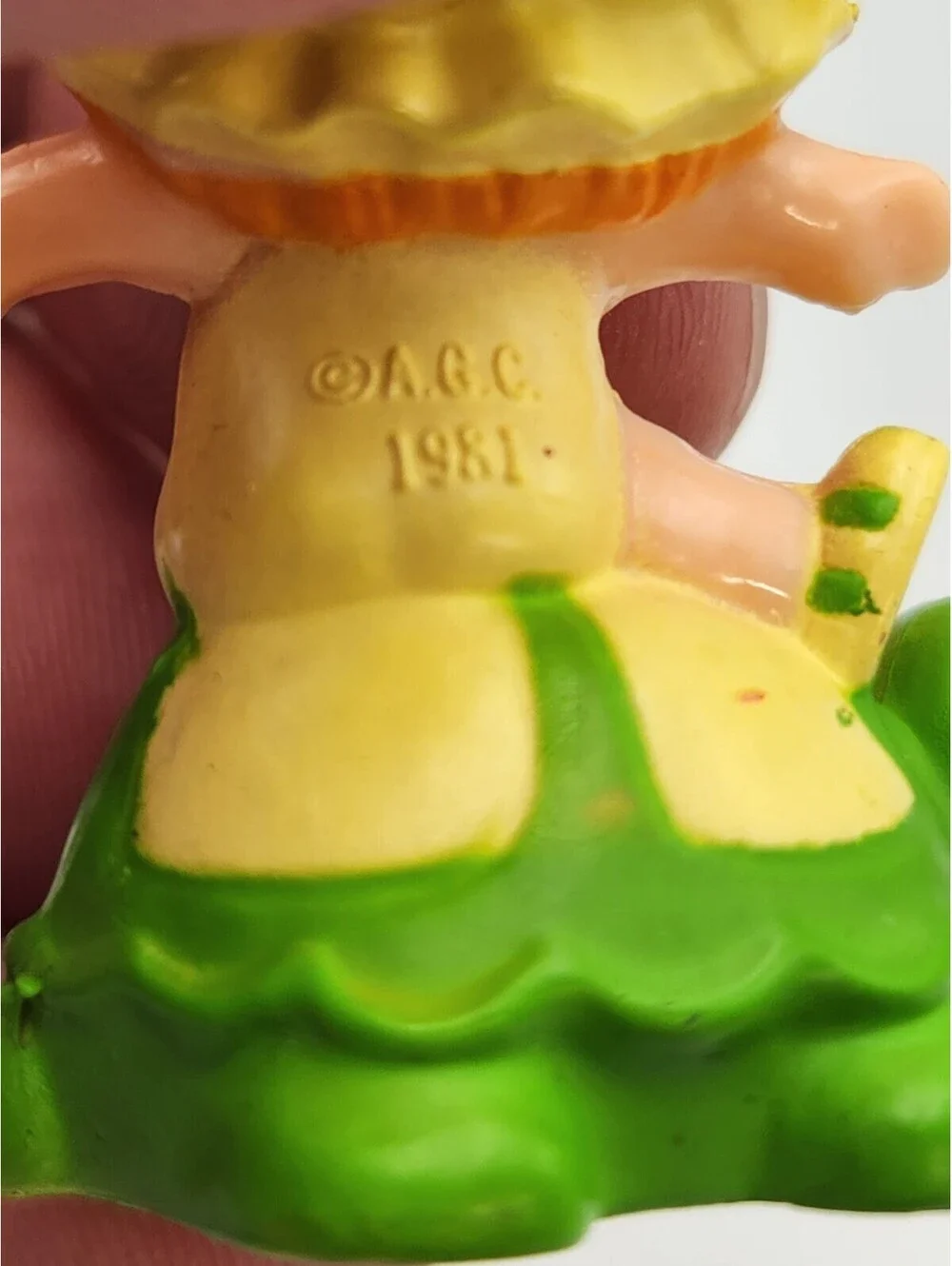 Apple Dumplin & Turtle 1980s Vintage Mini PVC Strawberry Shortcake Figure Q6